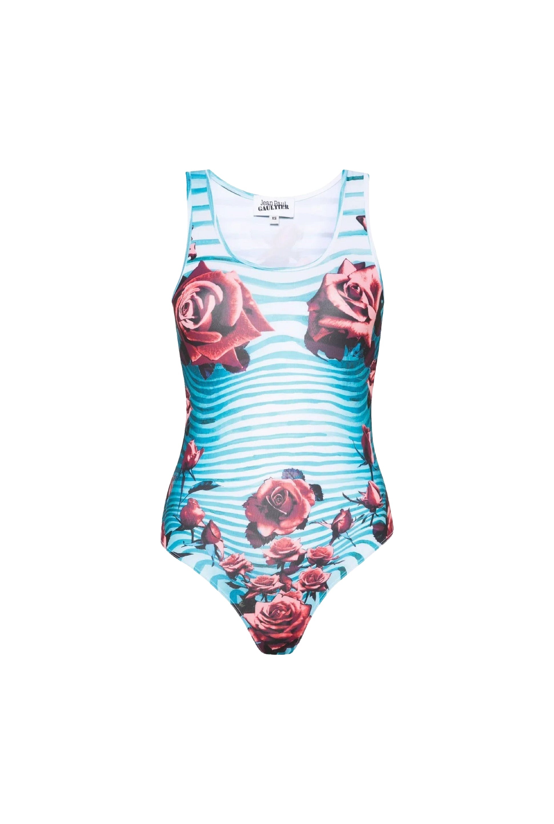 Body imprimé à rayures - Blue & Red & White