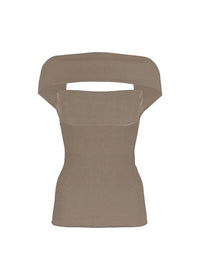 Bustier avec épaules recouvertes - Dark Taupe
