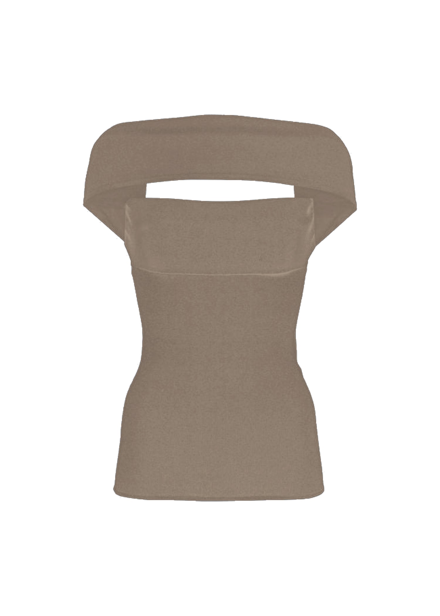 Bustier avec épaules recouvertes - Dark Taupe