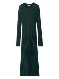 Robe côtelée en cachemire - Vert