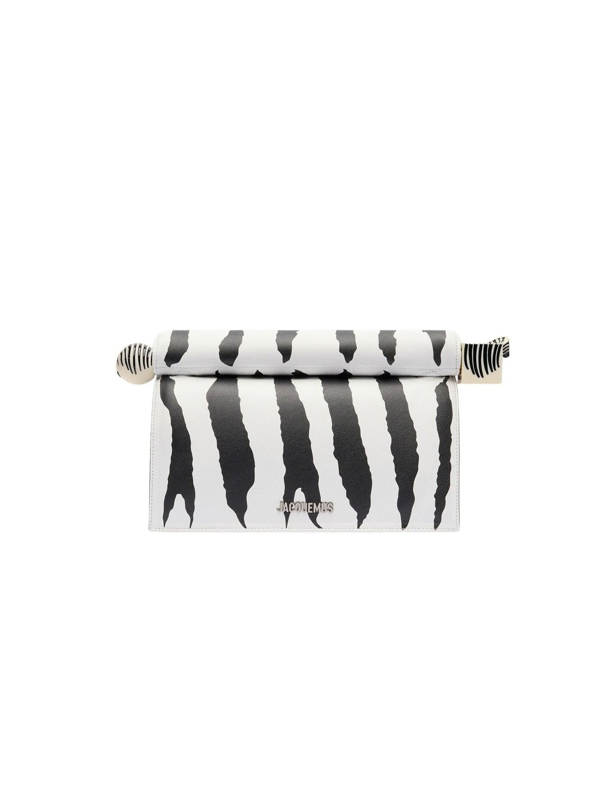 Pochette en cuir - Black & White Zebra