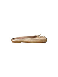 Mules Plates Ballet en cuir - Gold