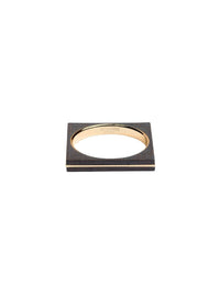Bracelet géométrique en bois - Gold & Brown
