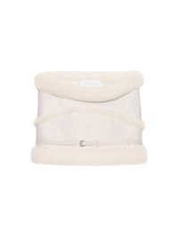 Jupe Pilou en cuir - Off White