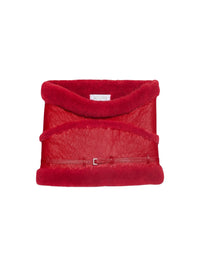 Jupe Pilou en cuir - Dark Red
