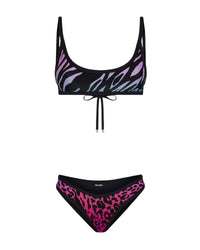 Ensemble de bikini en lycra imprimé - Multicolor