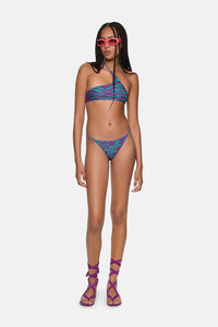 Bikini - Teal/bouganville