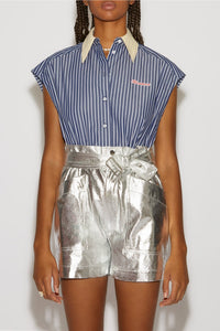 Short Sadie Silver - Argent