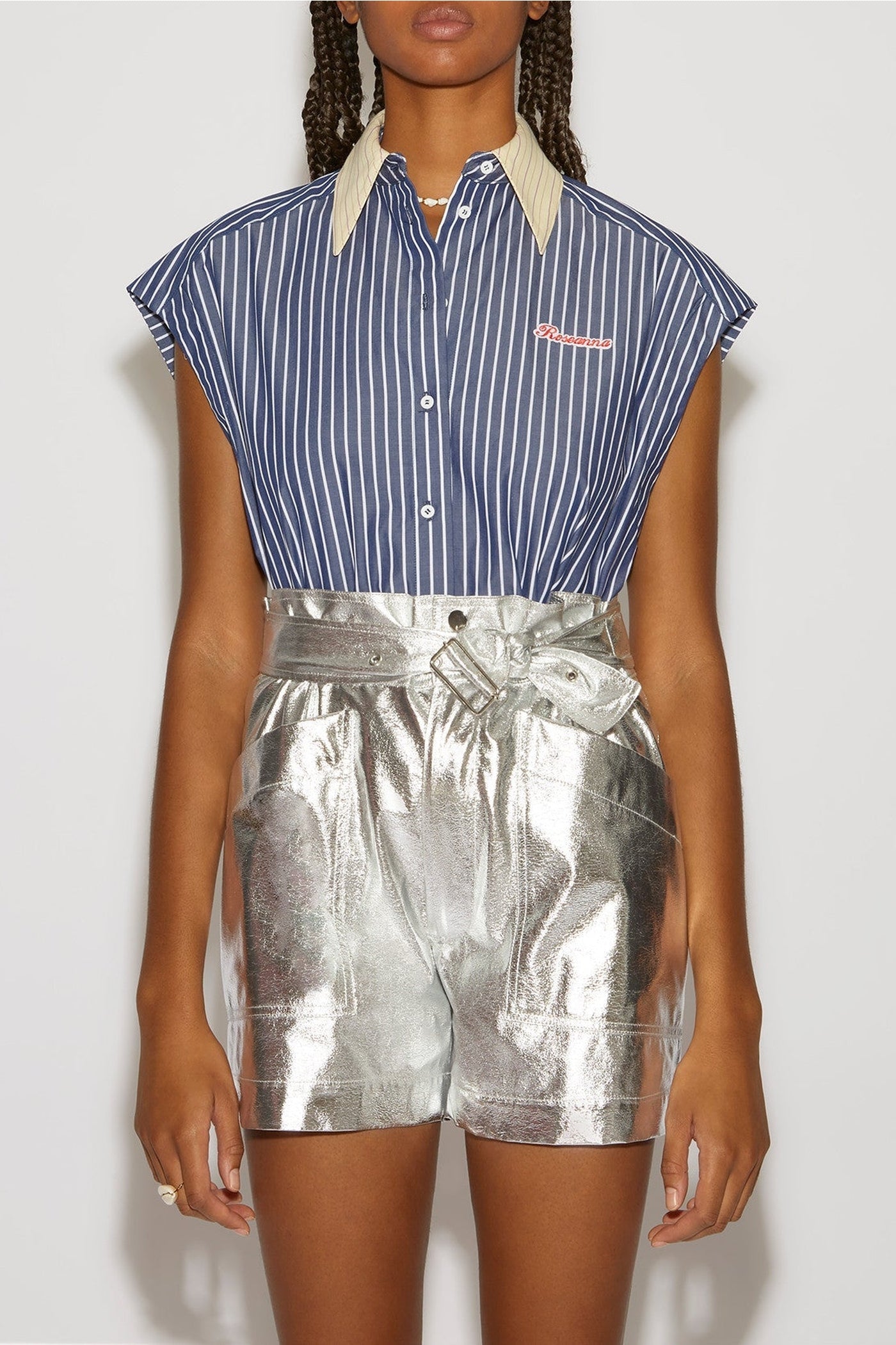 Short Sadie Silver - Argent