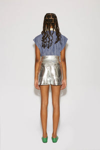 Short Sadie Silver - Argent