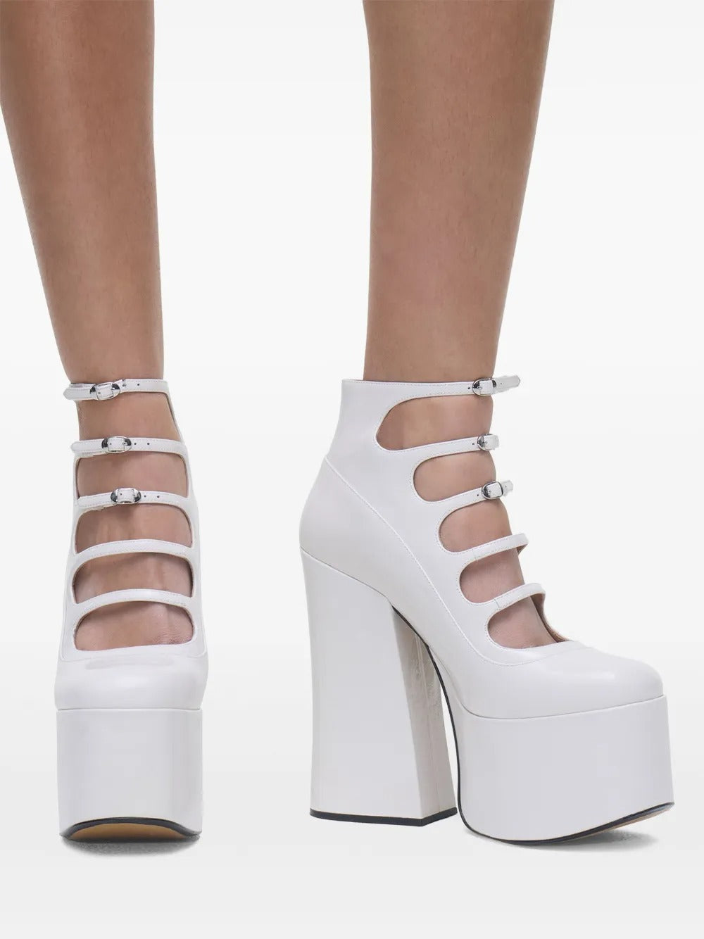 1 / DJV /170€ /5qty-5 /ST 100% /1 TROCA 195€   Bottines à talons Kiki 160 en cuir - White