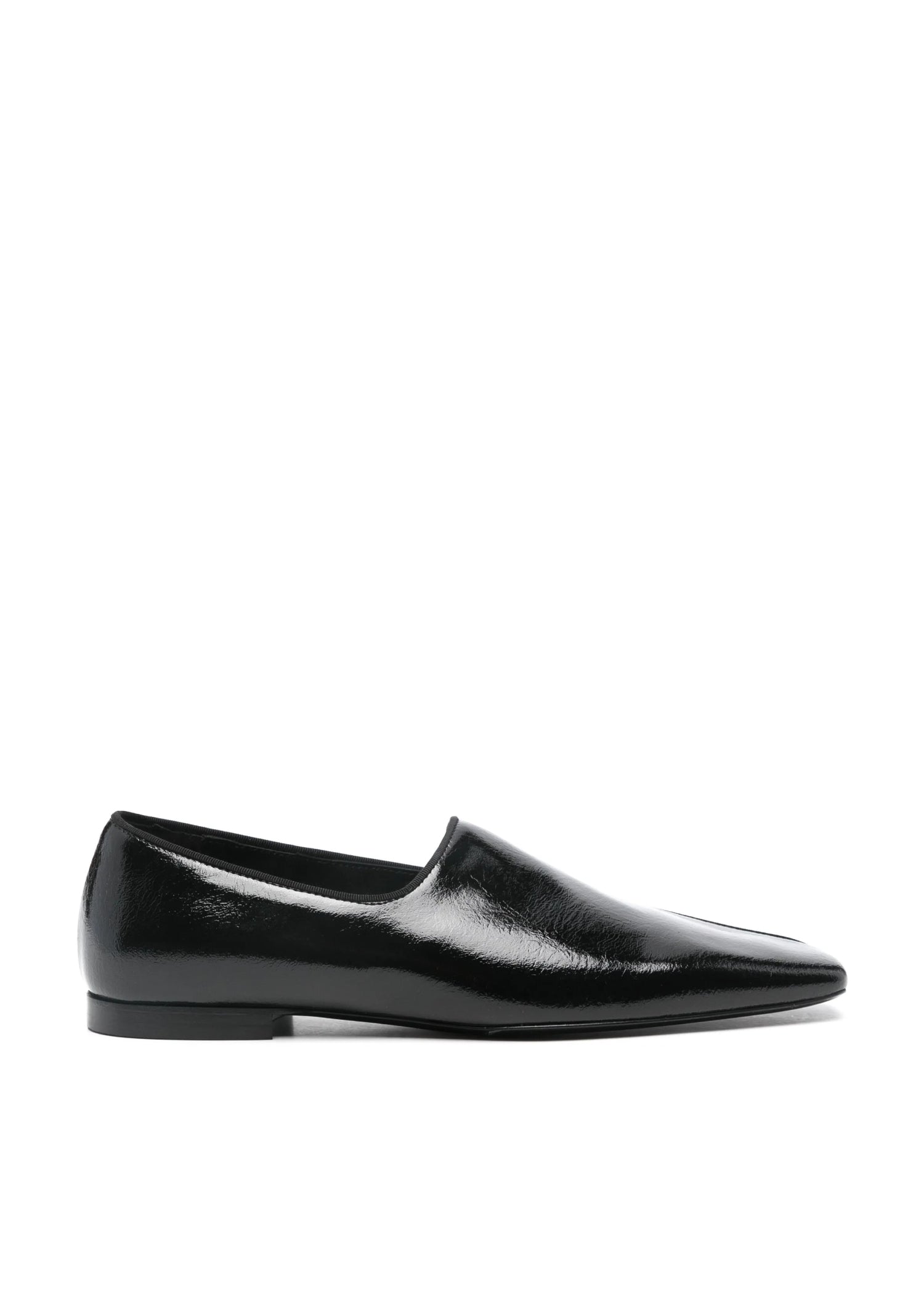 Mocassins à bouts carrés en cuir - Black