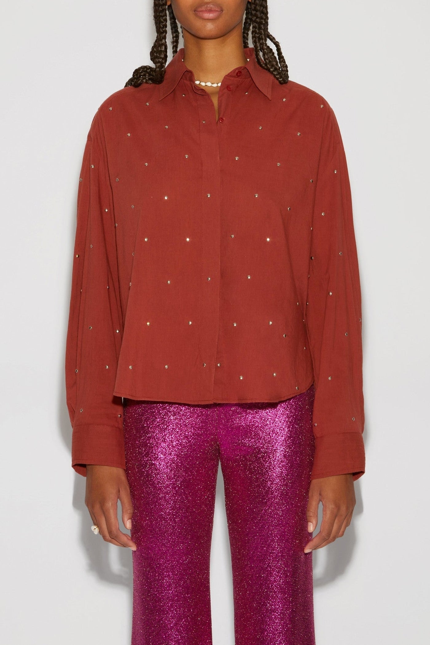 Emiliano Bijou shirt - Earth