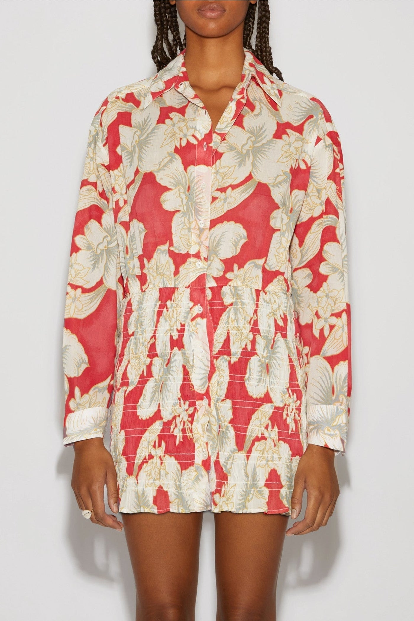 Robe courte Dario Honolulu - Rouge