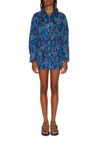 Robe courte Dario Honolulu - Bleu