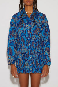 Robe courte Dario Honolulu - Bleu