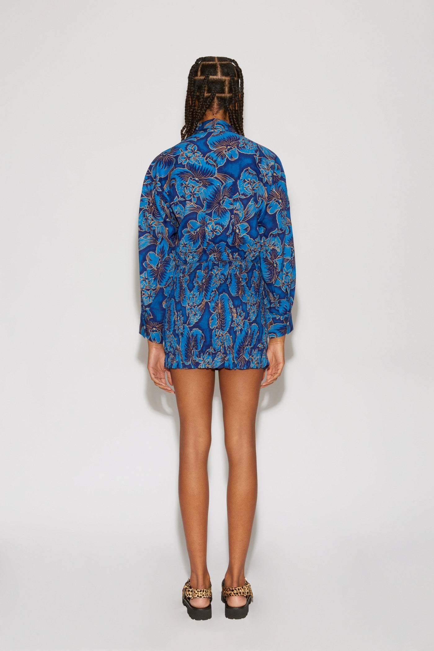 Robe courte Dario Honolulu - Bleu