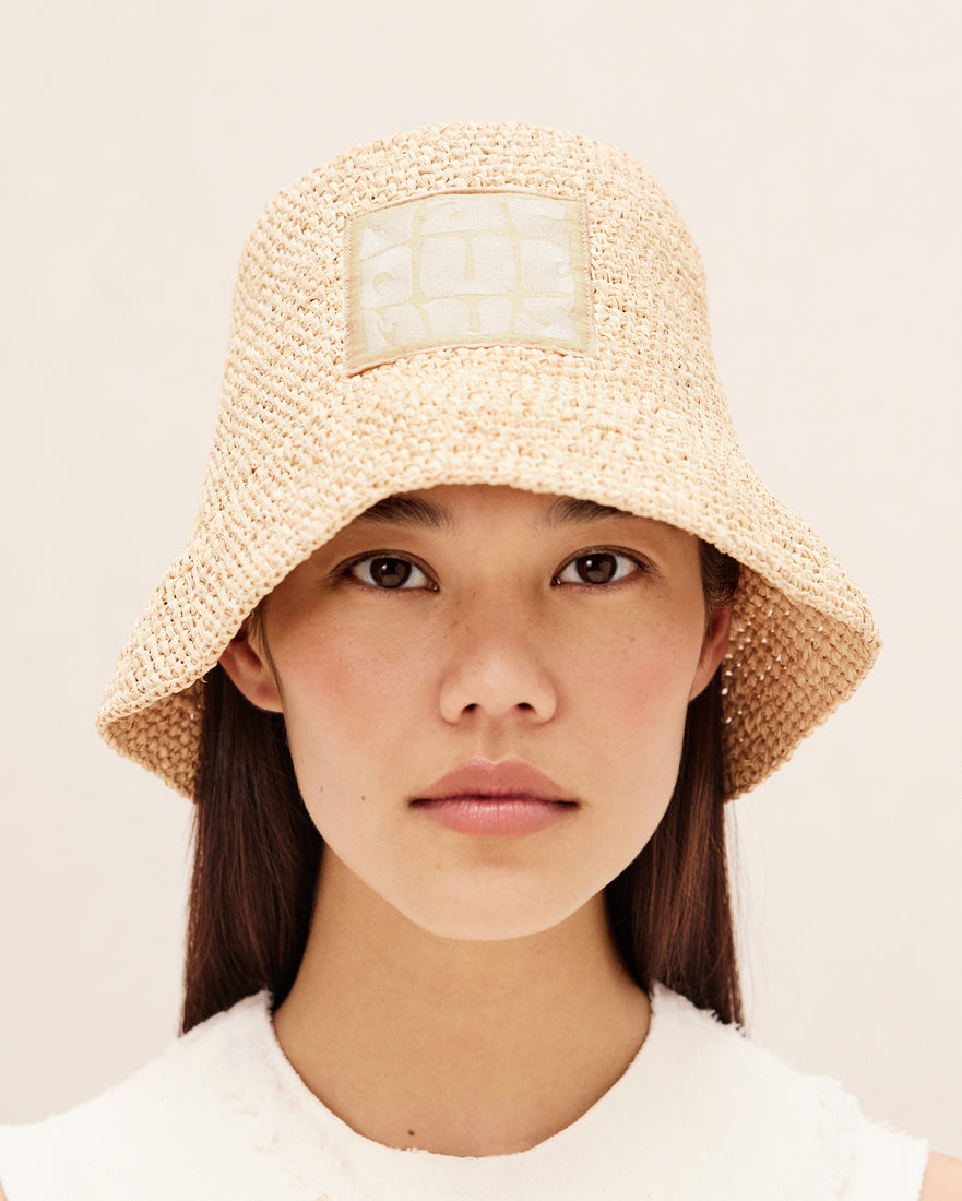 Bob Ficiu en raphia - Beige
