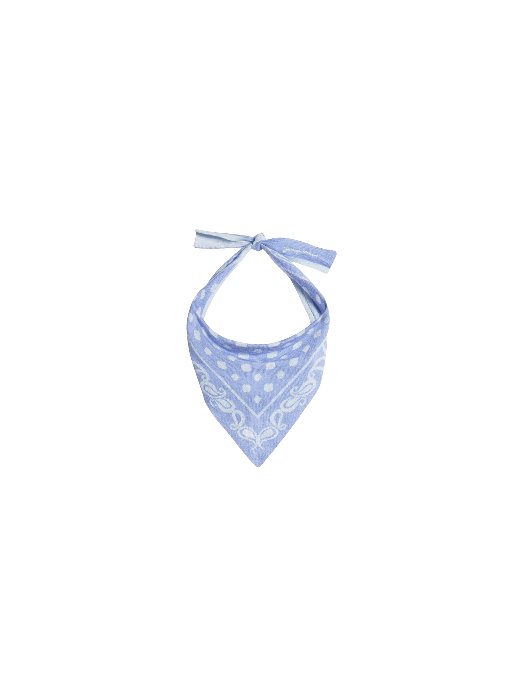 Foulard Amaro en maille  - Print Blue Faded Paisley
