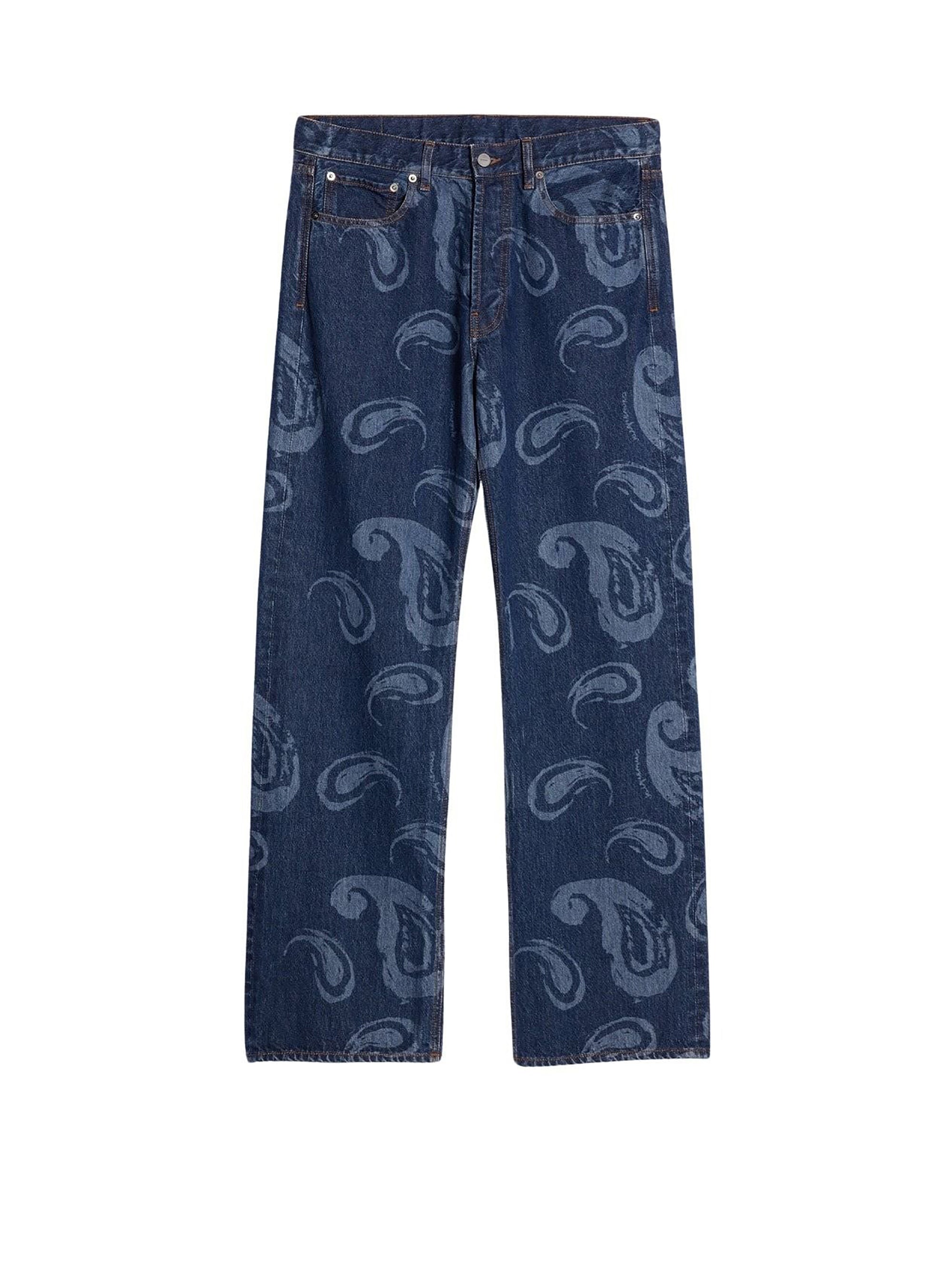 Pantalon De-Nimes Suno en denim - Print Blue Paisley
