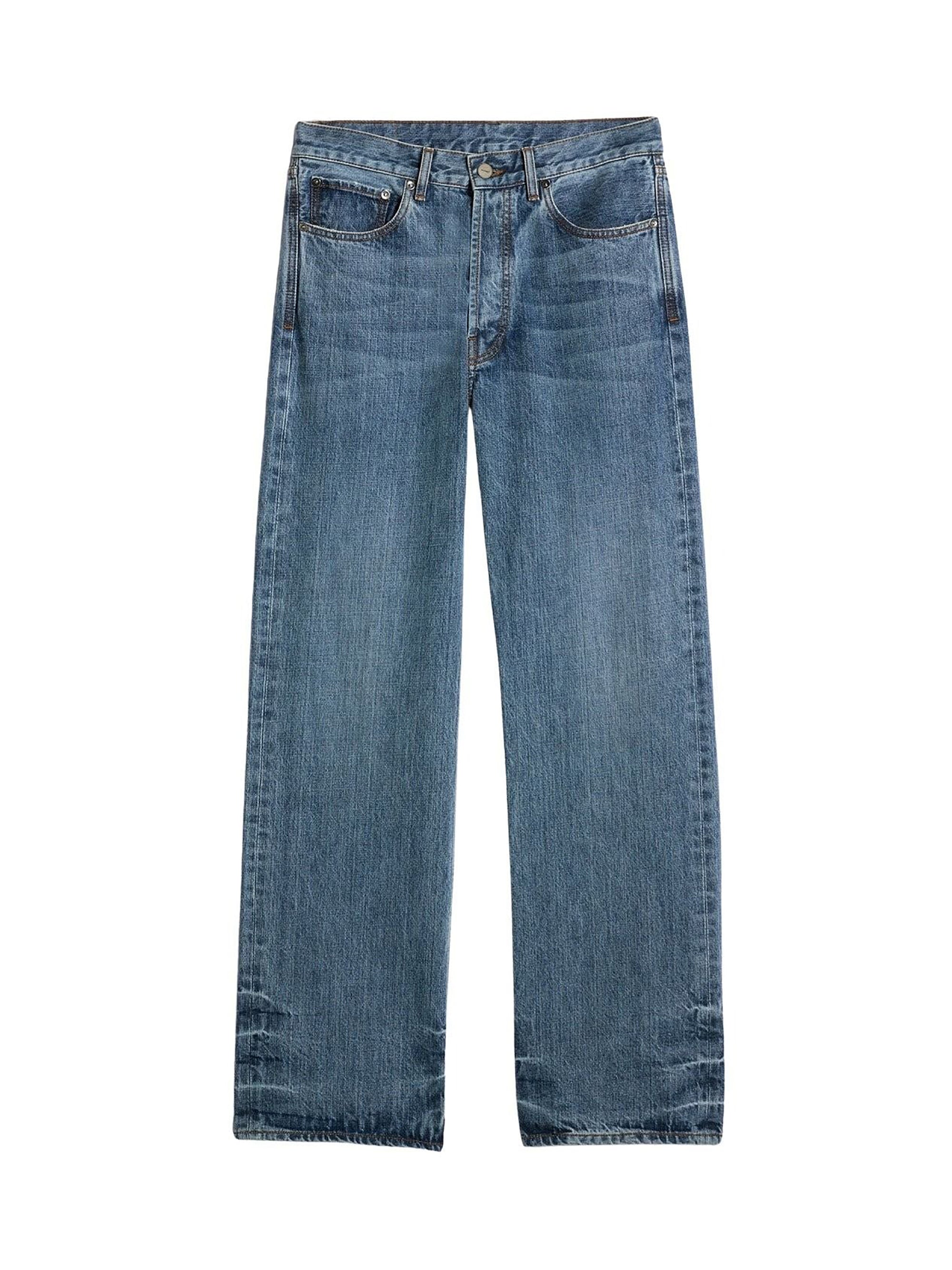 Pantalon De-Nimes Suno en denim - Blue & Tabac