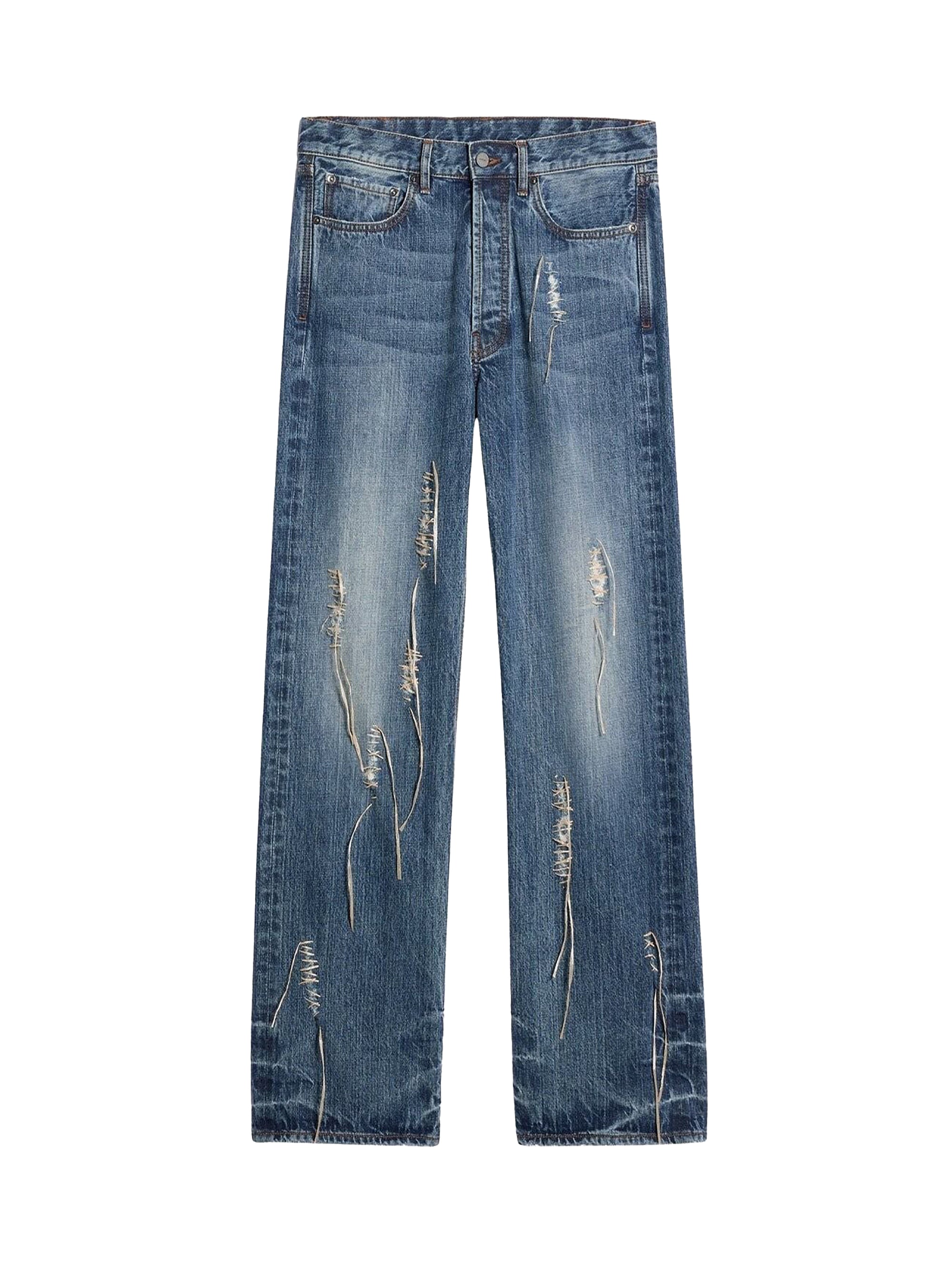 Pantalon De-Nimes Suno en denim - Destroyed Blue