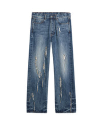 Pantalon De-Nimes Suno en denim - Destroyed Blue