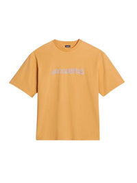 T-shirt Raphia - Print Macrame Logo Yellow