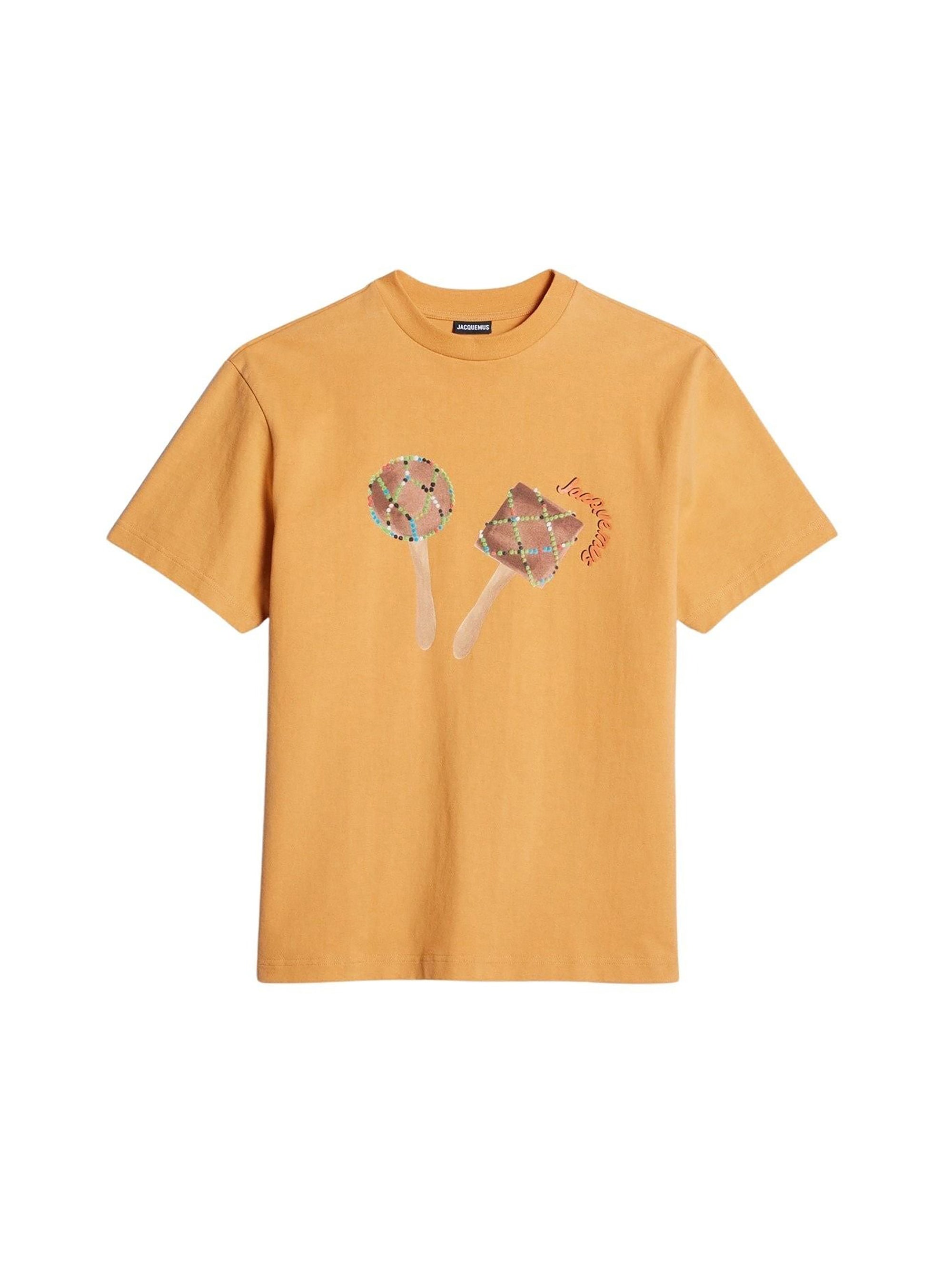 T-shirt Maraca avec logo Maracas  - Print Maracas Yellow