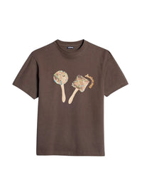 T-shirt Maraca avec logo Maracas - Maracas Brown