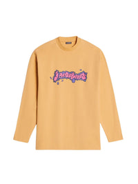 T-shirt Desenho Ml - Print Marguerite Yellow