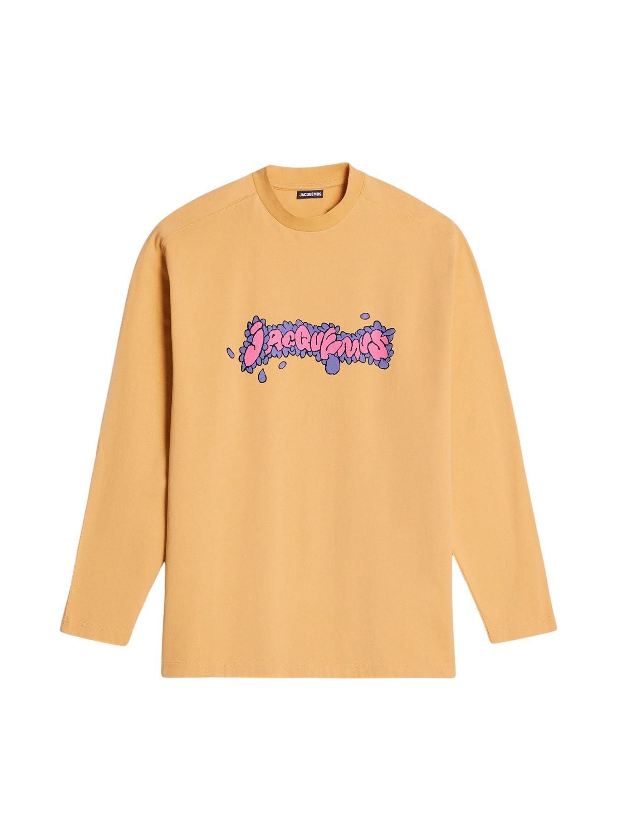 T-shirt Desenho Ml - Print Marguerite Yellow