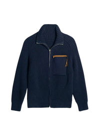 Cardigan Arco zippé à col montant - Navy