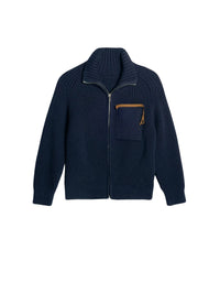Cardigan Arco zippé à col montant - Navy