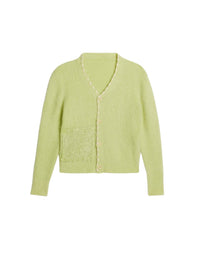 Cardigan Lazo en laine - Light Green