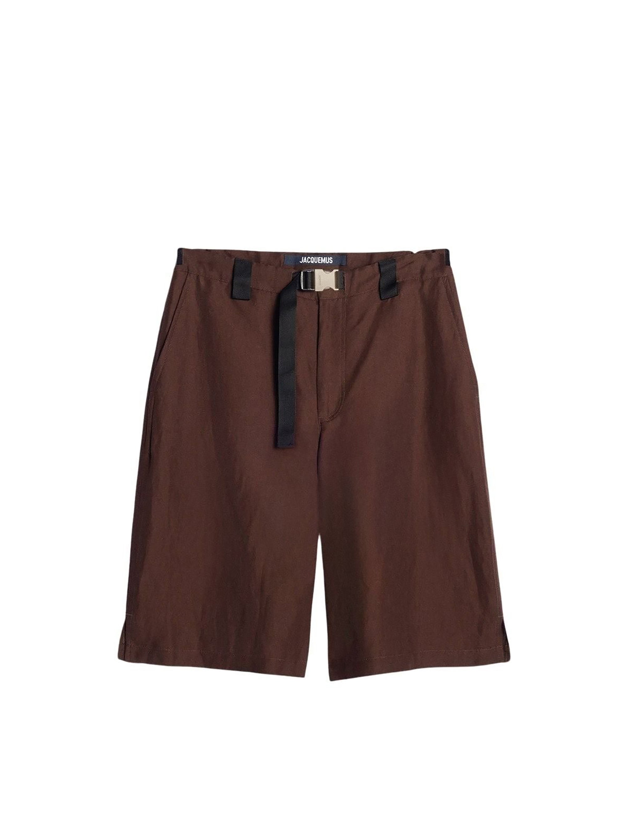 Short Meio ample à cordon  - Dark Brown