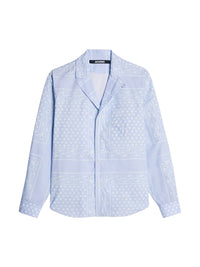 Chemise Luis à manches longues - Blue Faded Paisley