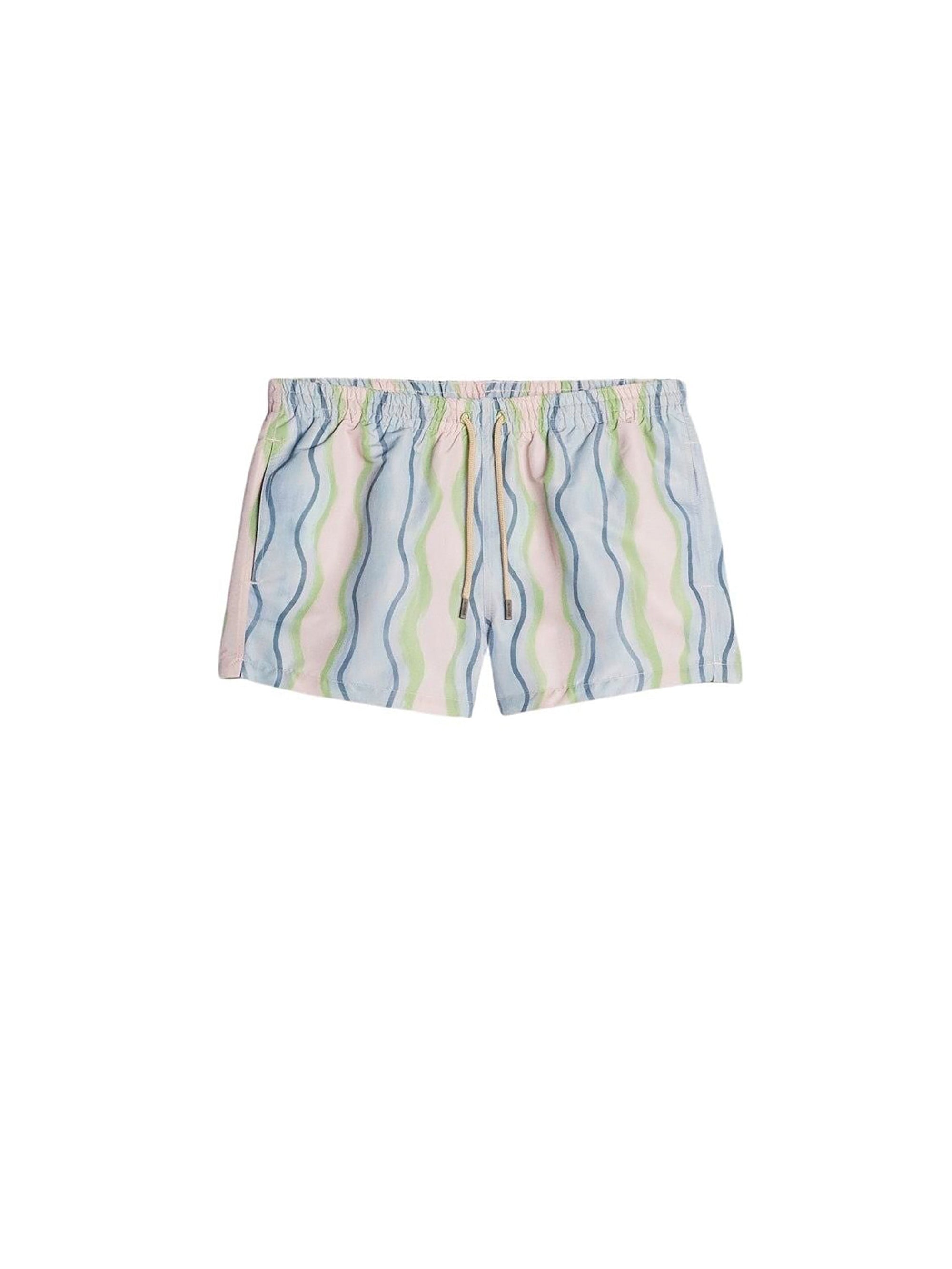 PRINT BLUE VERTICAL WAVES LE MAILLOT PINGO