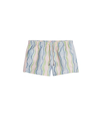 Maillot Pingo de bain à J brodé - Print Blue Vertical Waves