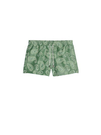 Maillot Pingo de bain à J brodé - Print Pop Green Paisley