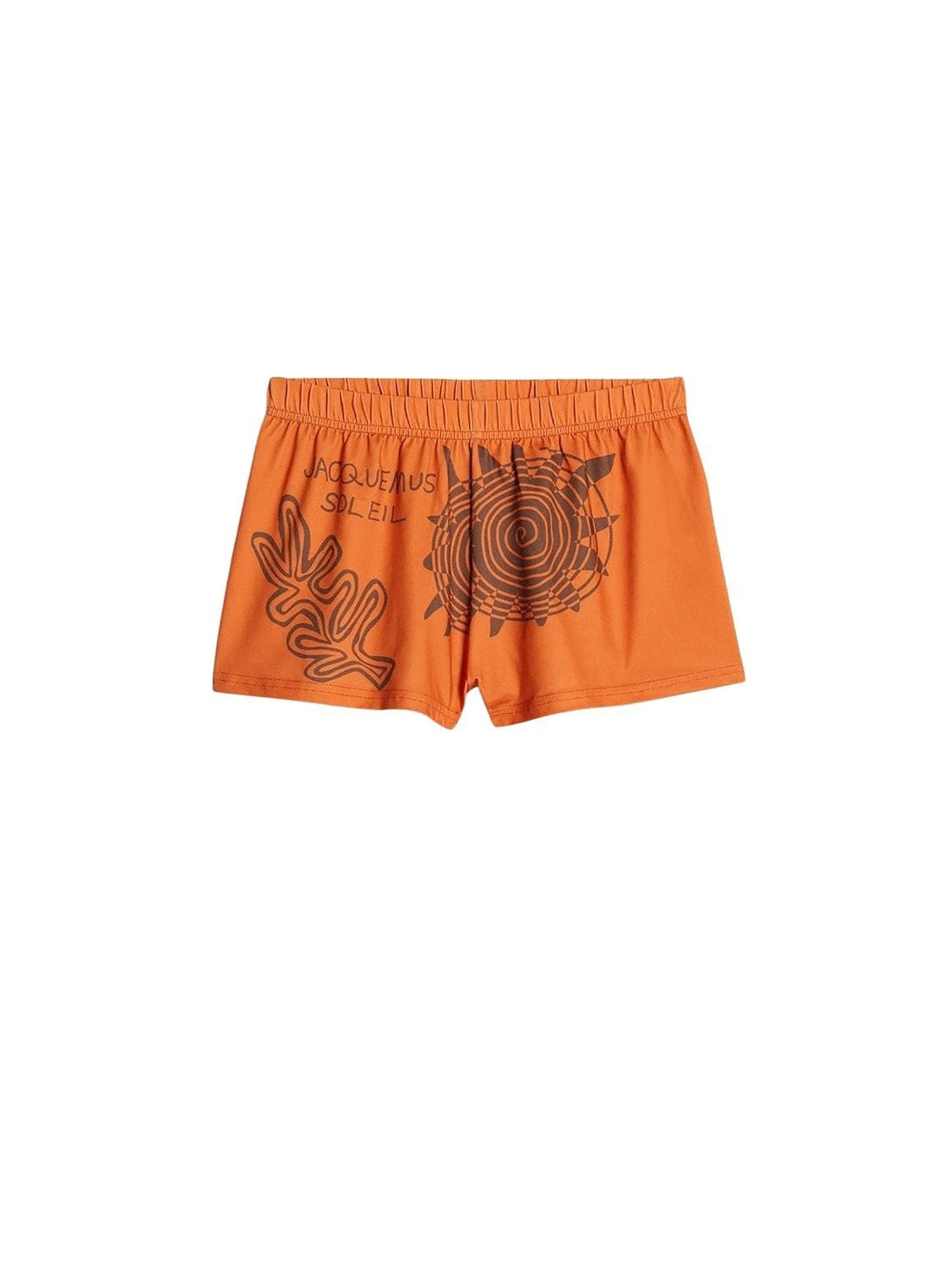 PRINT ARTY LEAF ORANGE LE SHORT DE BAIN