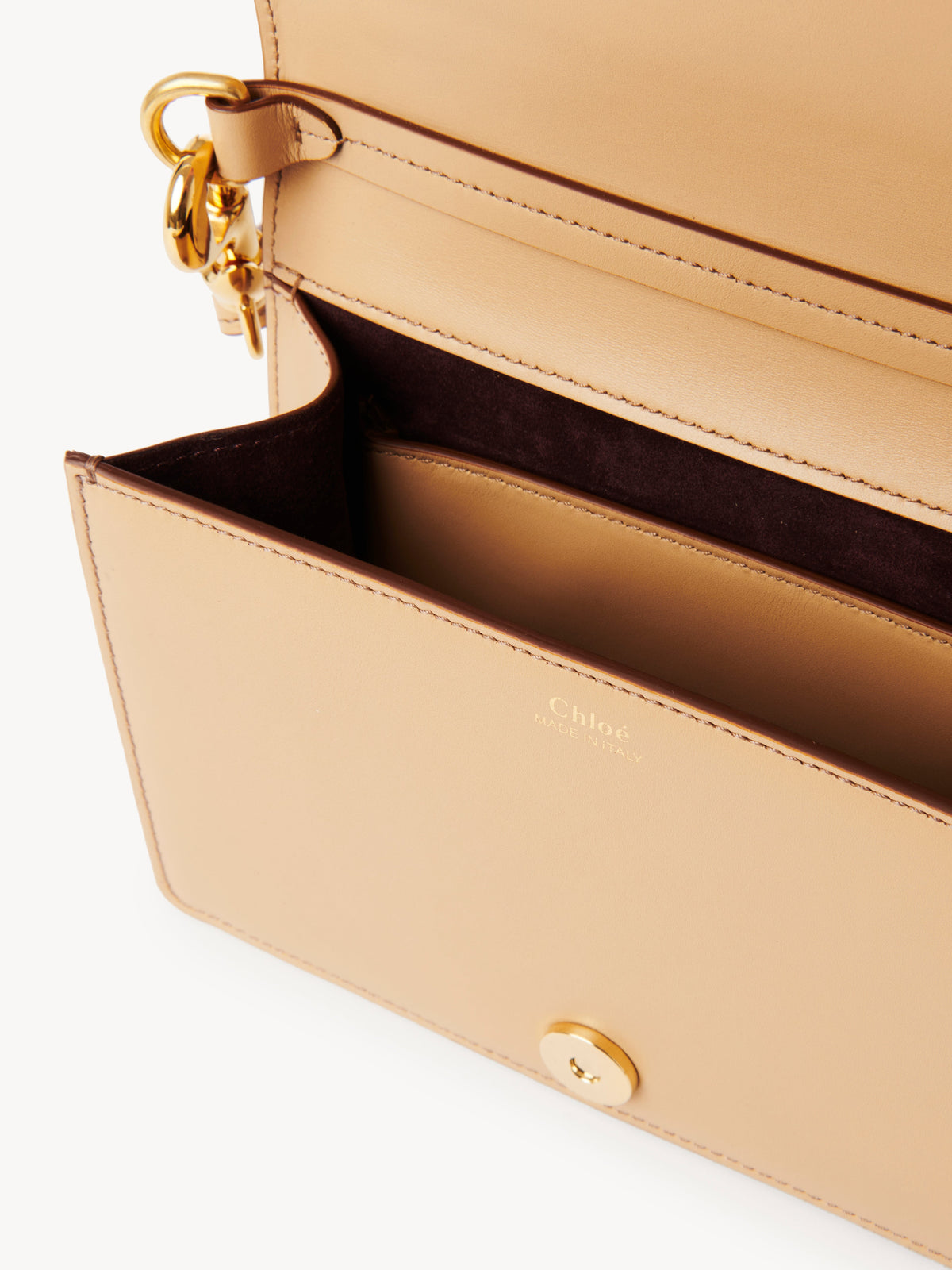 BASEPLUS_Milky Brown SMALL FLAP BAG - Milky Brown