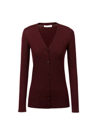 BASEPLUS_Sienna Red CARDIGAN - Sienna Red