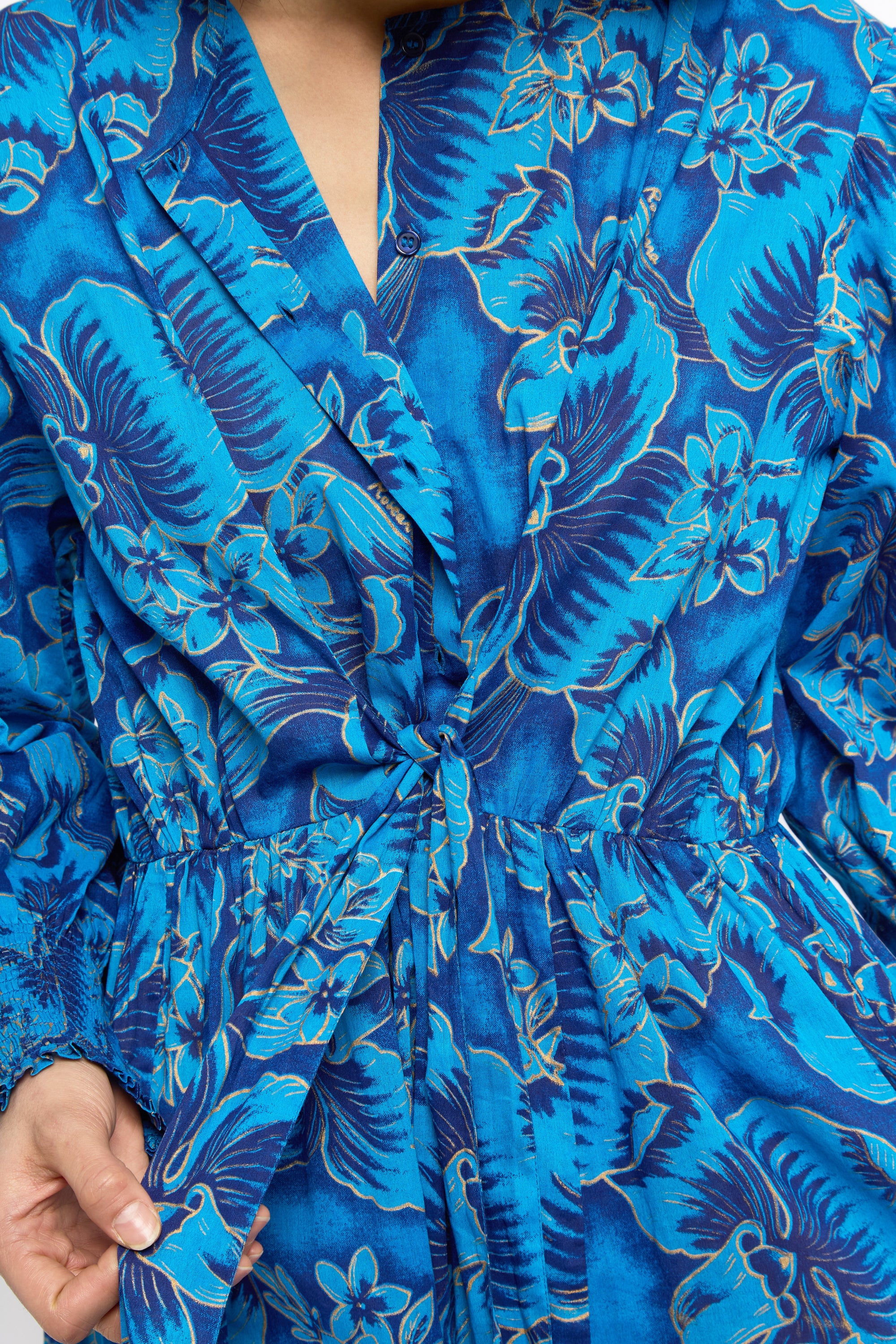 Robe longue Alabama Honolulu - Bleu