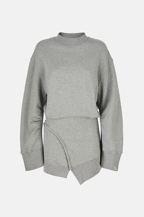 Ivory mini dress - Melange grey
