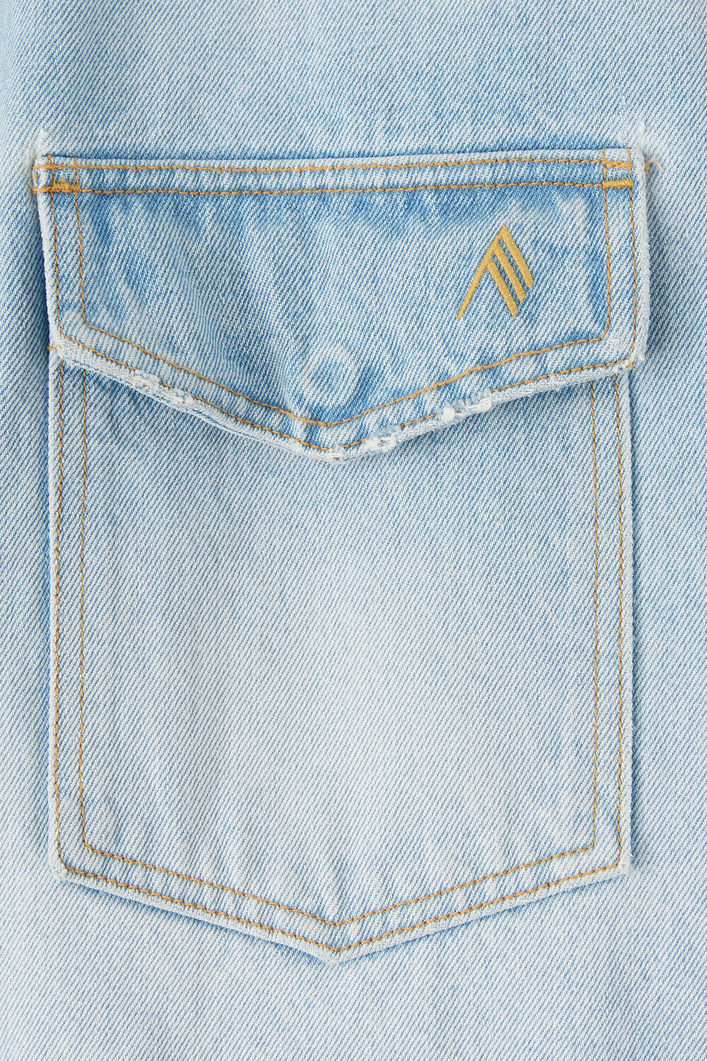 Chemise oversize manches longues en denim - Sky Blue