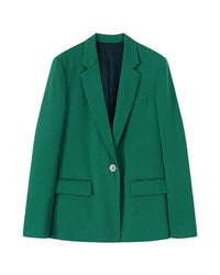 Blazer oversize Bianca en laine - Emerald