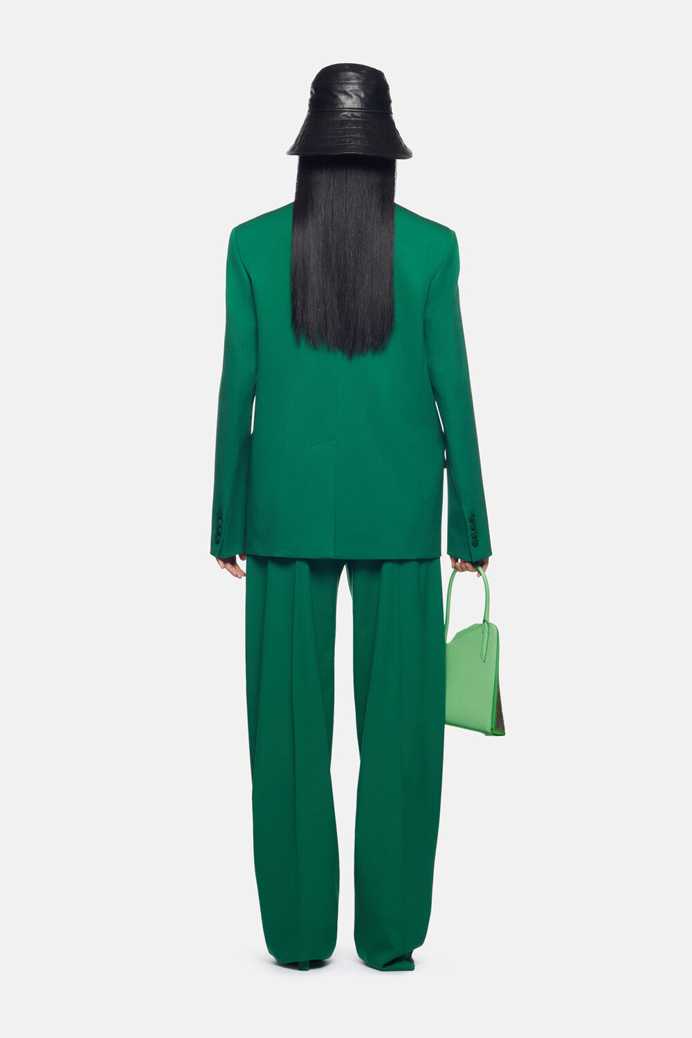 Blazer oversize Bianca en laine - Emerald