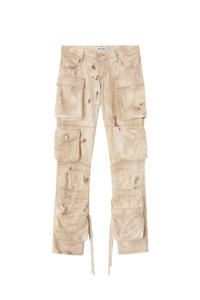 Essie long pants - Natural marble