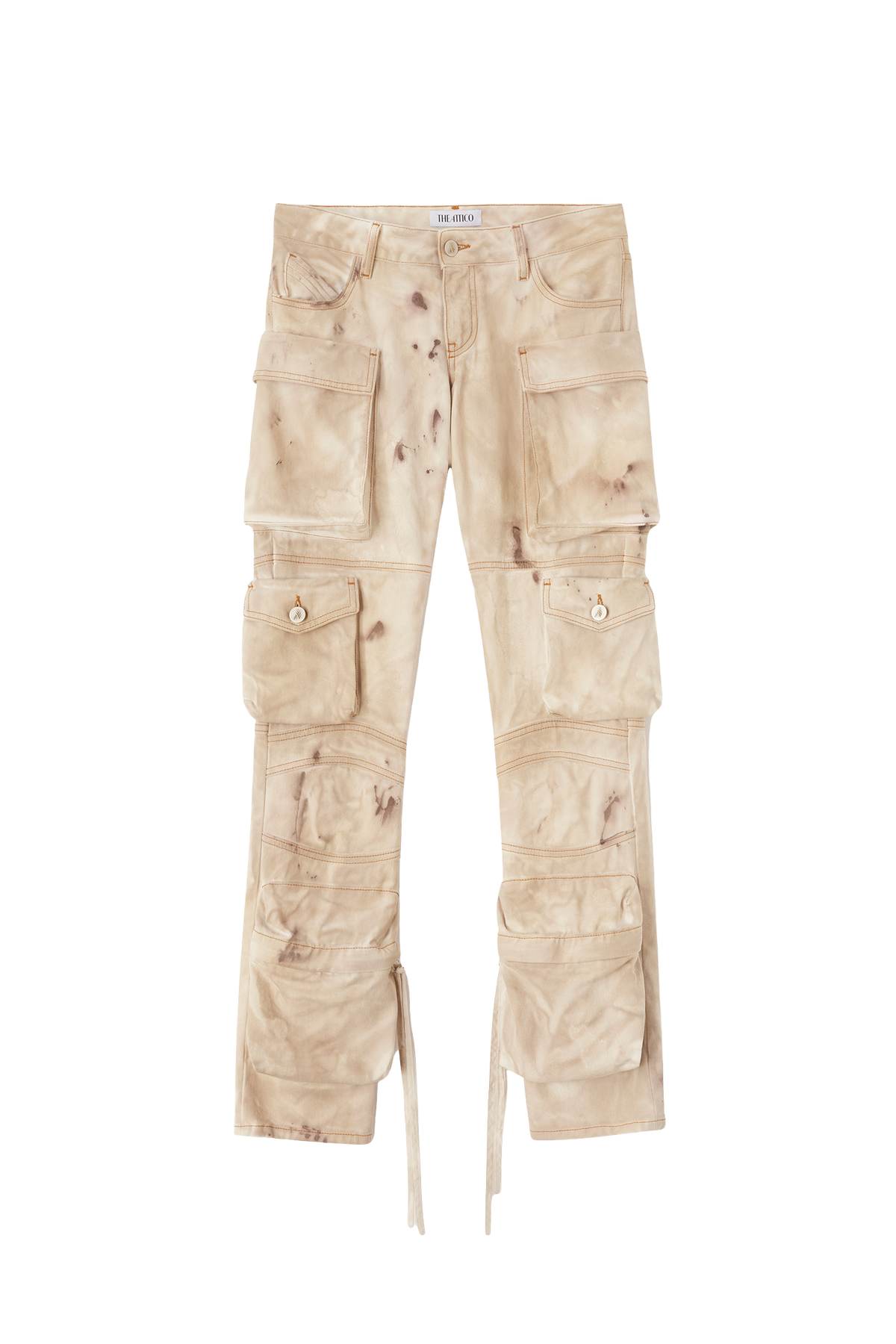 Essie long pants - Natural marble